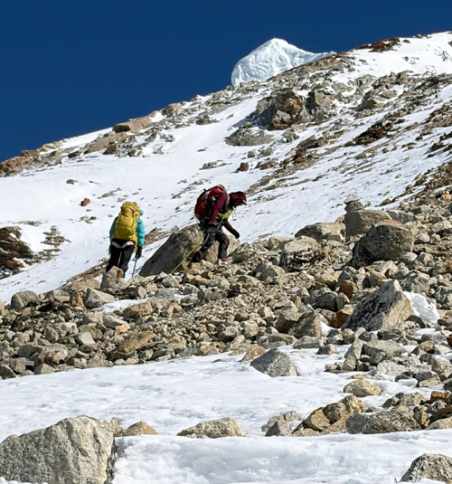 Ascending Following The Tengkoma Peak Climbing Route