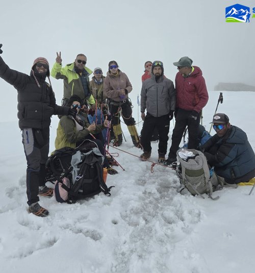 Group Snap At Mera La