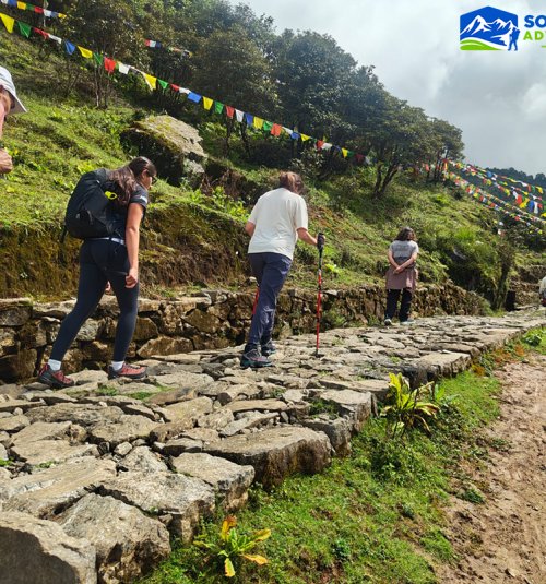 Started To Trek From Lukla To Chutanga