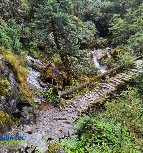 Stony Bridge On The Way To Khole Kharka