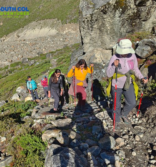 Trekking From Thangnak To Khare